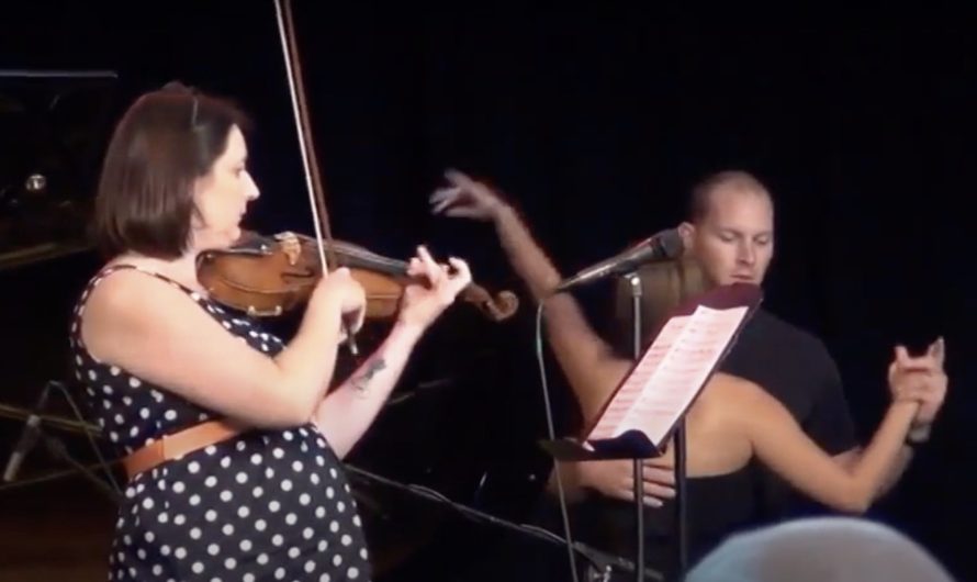 with violinist Ronnamarie Jensen and tango dancers, 3:04, 2014